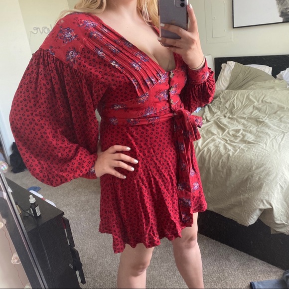 Free People Red Dress - Picture 2 of 6